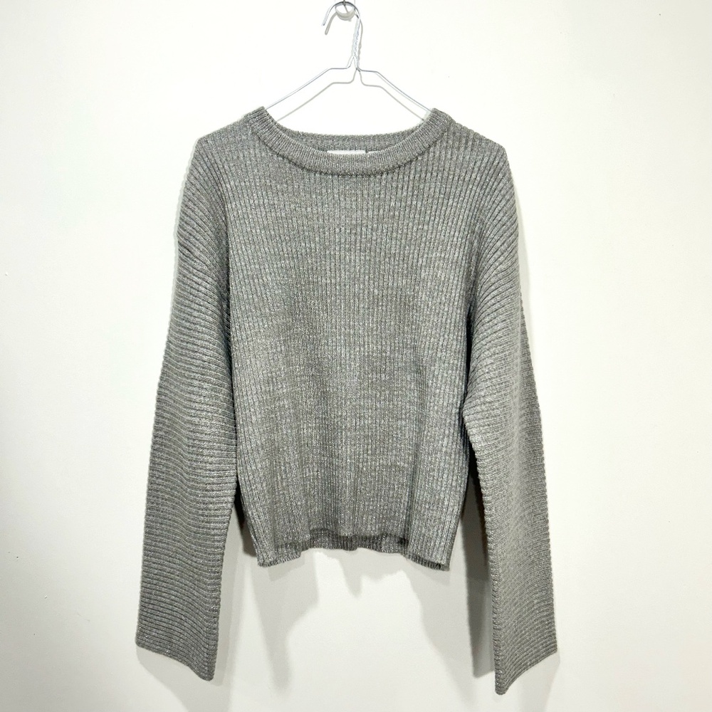 CHEAP MONDAY Grey/Silver Pullover Sweater in Women's Size Small
